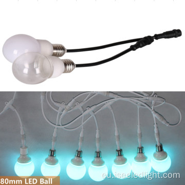 E27 DMX RGB LED bonbilla sabairako